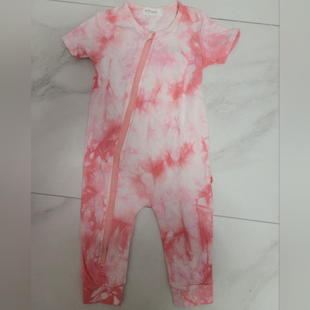 Baby Girl Tye-Dye Romper Summer Pajamas